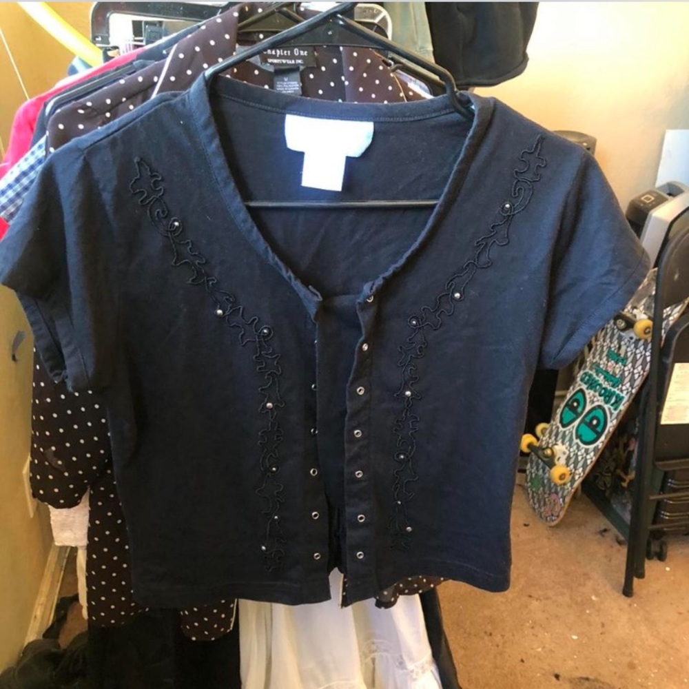 Vintage black crop top